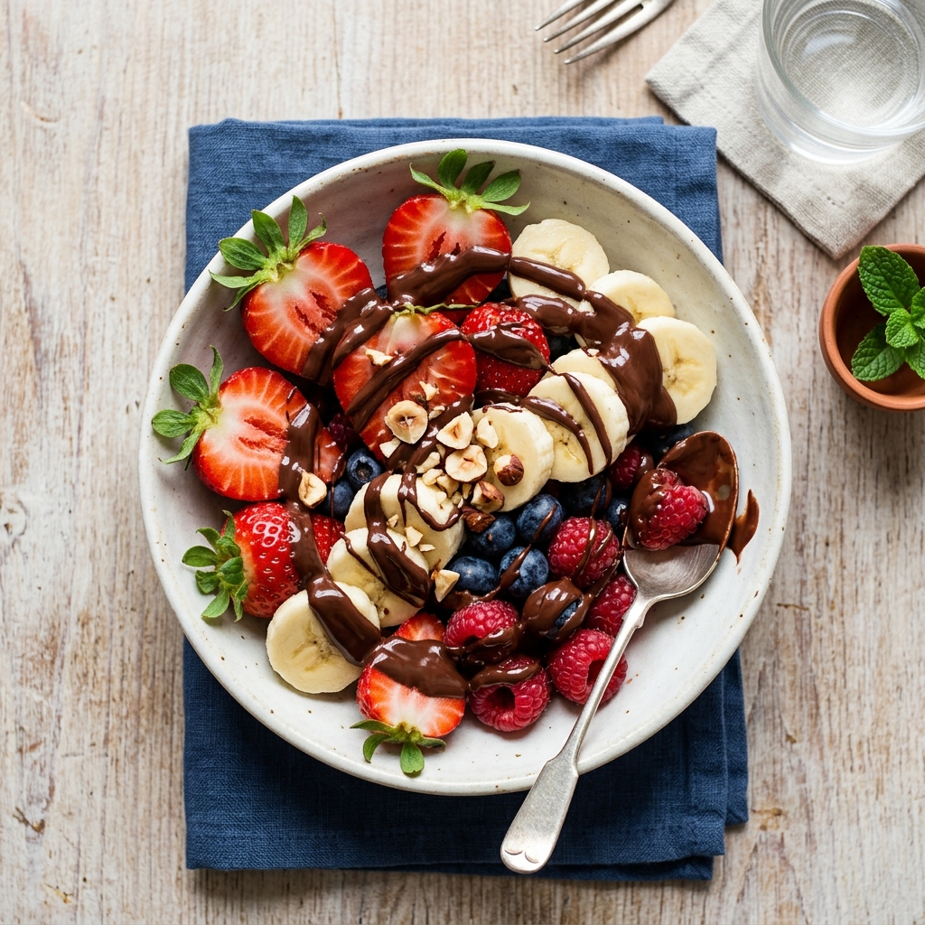 Fresh Fruit Chocolate Bowl